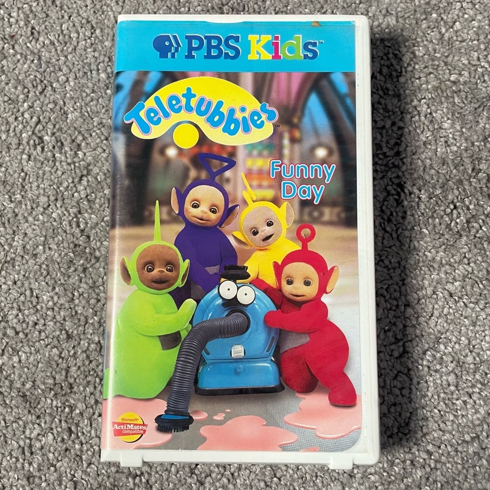 1999 PBS Kids Teletubbies Funny Day VHS clamshell Used Works